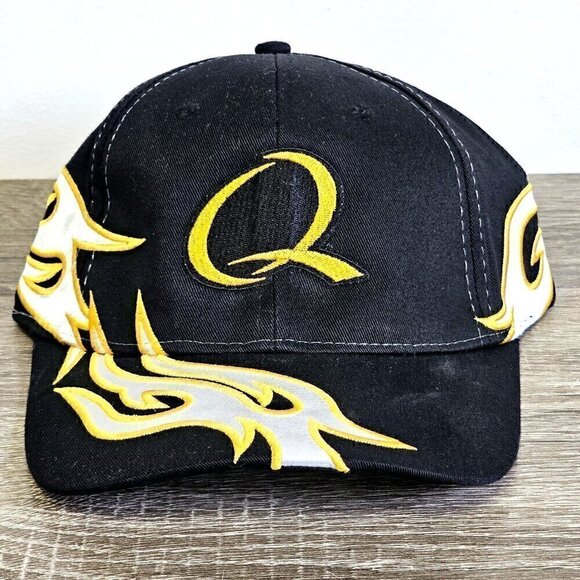 Quaker State Oil Black Yellow White  Hat Cap Adjustable Strap AJM International - Picture 1 of 14